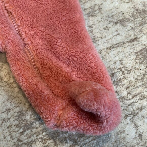 Carter’s Cozy Pink Hooded Baby Onesie 3 months - Picture 5 of 7